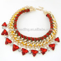 Latest Popular crystal alloy Chain Necklace